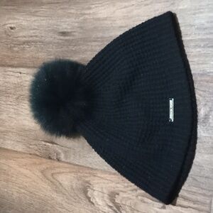 Michael Kors beanie with pom pom Warm Cozy Goes Good With All Fall Winter Outfit